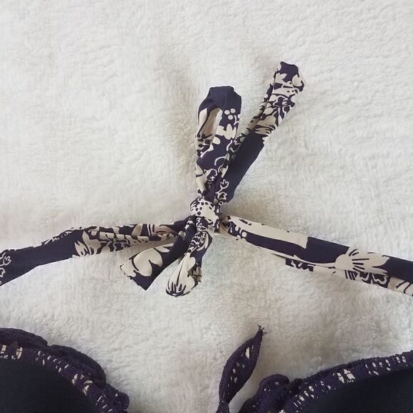 Becca by Rebecca Virtue Purple Floral Bikini Top - Picture 7 of 10